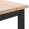 vidaXL Table Natural 100 x 50 x 77 cm Engineered Wood and Steel