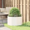 vidaXL Planter White 90 x 90 x 50 cm Steel