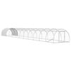 vidaXL Chicken Coop Silver 1200 x 150 x 100 cm Galvanised Steel