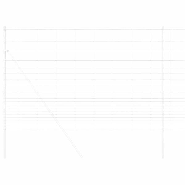 vidaXL Field Fence Silver 25 x 1.6 m Galvanised steel