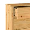 vidaXL Chest of Drawers Drammen Oak 76.5 x 40 x 91 cm Solid Pine wood