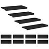 vidaXL Stair Treads 12 pcs 80 x 30 x 2 cm Black Solid Beech Wood