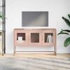 vidaXL TV Cabinet Pink 100.5x39x60.5 cm Cold-rolled Steel