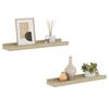 vidaXL Wall Shelves 2 pcs Sonoma Oak 40x9x3 cm