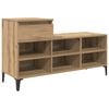 vidaXL Shoe Cabinet Artisan oak 102 x 36 x 60 cm Engineered wood