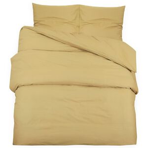 vidaXL Duvet Cover Set Taupe 140x200 cm Light-weight Microfiber