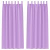 vidaXL Blackout Curtains with Rings 2 pcs Purple 260 x 140 cm