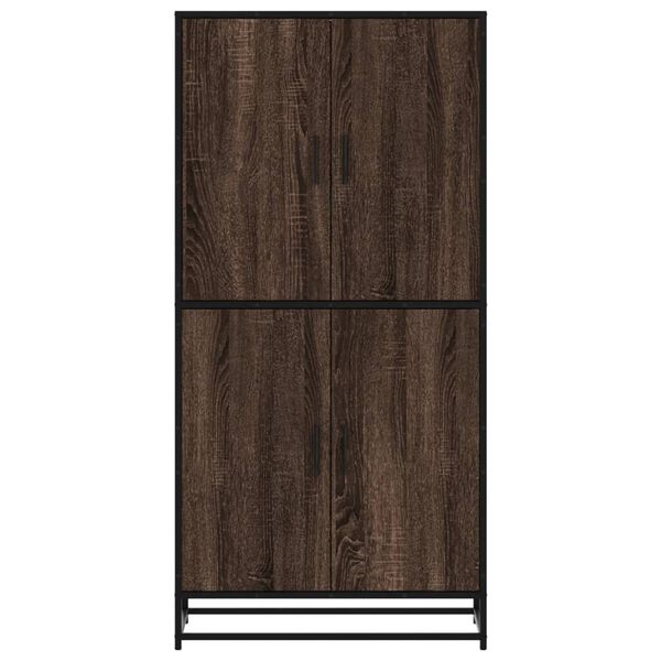 vidaXL Highboard Brown Oak 68x35x139 cm Engineered Wood