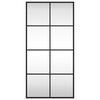 vidaXL Wall Mirror Black 40x80 cm Rectangle Iron