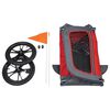 Animal Boulevard Pet Bike Trailer M 130x63x78 cm Red and Grey