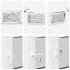 vidaXL Basement Window "RISOR" 90x50 cm Tilt&Turn DIN Right White