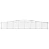 vidaXL Arched Gabion Baskets 3 pcs 400x50x60/80 cm Galvanised Iron