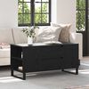 vidaXL Coffee Table Black Oak 102 x 44.5 x 50 cm Engineered Wood