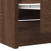 vidaXL TV Cabinet Brown Oak 40x35x54 cm Engineered Wood