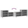 vidaXL Shoe Cabinet Concrete Grey 102x36x60 cm Engineered Wood