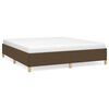 vidaXL Box Spring Bed Frame Dark Brown 180x200 cm Fabric