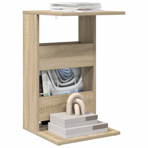 vidaXL Side Table Sonoma Oak 40 x 35 x 60.5 cm Engineered Wood