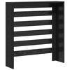 vidaXL Radiator Cover Black Oak 78 x 20 x 82 cm Engineered Wood