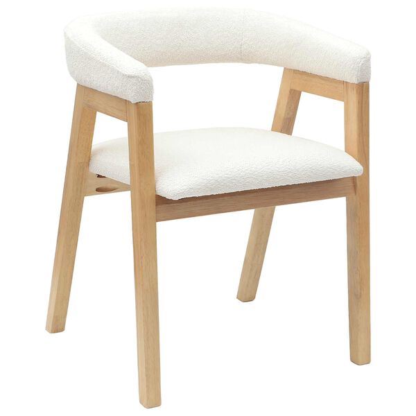 vidaXL Dining Chairs 2 pcs Natural 54 x 57 x 73 cm Solid Rubber Wood