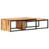 vidaXL Nesting Tables 2 pcs Solid Acacia Wood