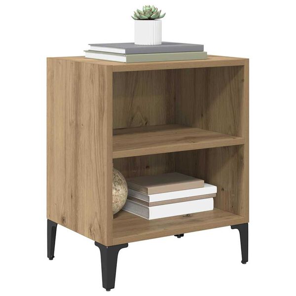 vidaXL Bedside Cabinet Artisan oak 40 x 30 x 50 cm Engineered wood