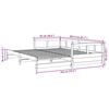 vidaXL Daybed with Trundle and Mattresses Wax Brown 90x200 cm Solid Wood Pine