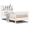 vidaXL Bookcase Bed without Mattress White 90x190 cm Single Solid Wood Pine