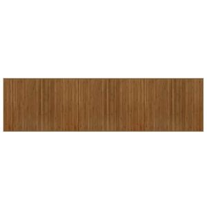 vidaXL Rug Rectangular Brown80x300 cm Bamboo