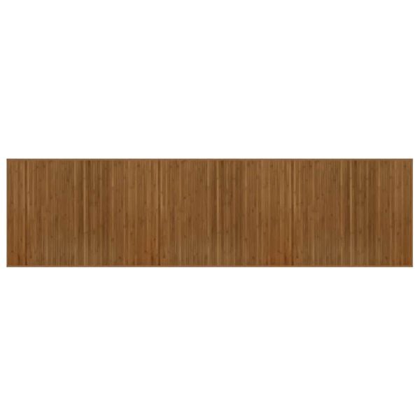 vidaXL Rug Rectangular Brown80x300 cm Bamboo
