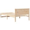 vidaXL Bed Frame with Headboard Natural 75 x 190 cm Solid Pine Wood