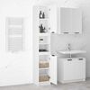 vidaXL Bathroom Cabinet White 32x34x188.5 cm Engineered Wood