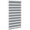 vidaXL Zebra Blind Dark Grey 90x100 cm Fabric Width 85.9 cm Polyester