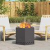 vidaXL Smokeless Fire Pit Black 58 x 58 x 51 cm Steel