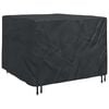 vidaXL Furniture Cover Plain Black 135 x 135 x 90 cm Fabric