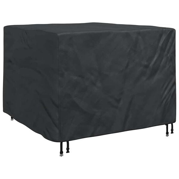 vidaXL Furniture Cover Plain Black 135 x 135 x 90 cm Fabric