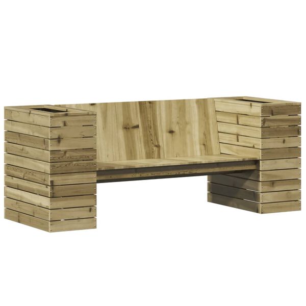 vidaXL Planter Bench 167.5x60x65 cm Impregnated Wood Pine
