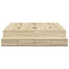 vidaXL Storage Bed Frame with Drawer Sonoma Oak 140 cm Engineered Wood