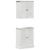 vidaXL Bathroom Furniture Set 2 pcs White and Antique White