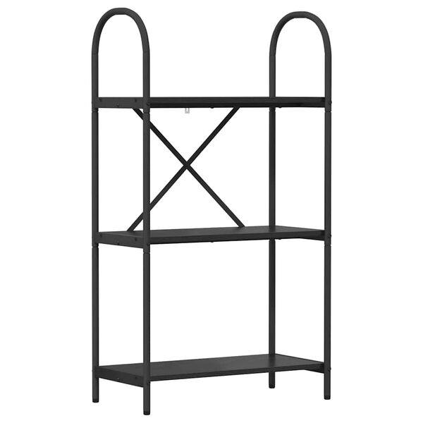 vidaXL Bookshelf Black Oak 60 x 30 x 109 cm Engineered wood