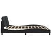 vidaXL Bed Frame without Mattress "Zadar" Black 200x200 cm Faux Leather