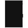 vidaXL Desk Cabinet Black 40x49x75 cm Engineered Wood