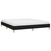 vidaXL Bed Frame without Mattress Black 180x200 cm Super King Super King Fabric