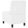 vidaXL Modular Sofa Unit Armless White 55 x 74 x 82 cm Faux Leather