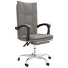 vidaXL Reclining Office Chair Taupe Fabric