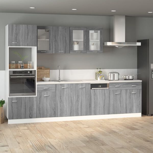 vidaXL Drawer Bottom Cabinet Lyon Grey Sonoma 40x46x81.5 cm Engineered Wood