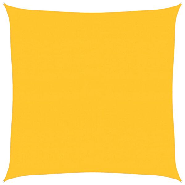 vidaXL Sunshade Sail 160 g/m² Square Yellow 7x7 m HDPE