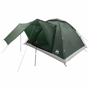 vidaXL Camping Tent Army Green 335 x 275 x 180 cm Polyester and Steel