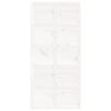 vidaXL Barn Door White 100x1.8x214 cm Solid Wood Pine