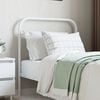 vidaXL Metal Replace Headboard White 80 cm