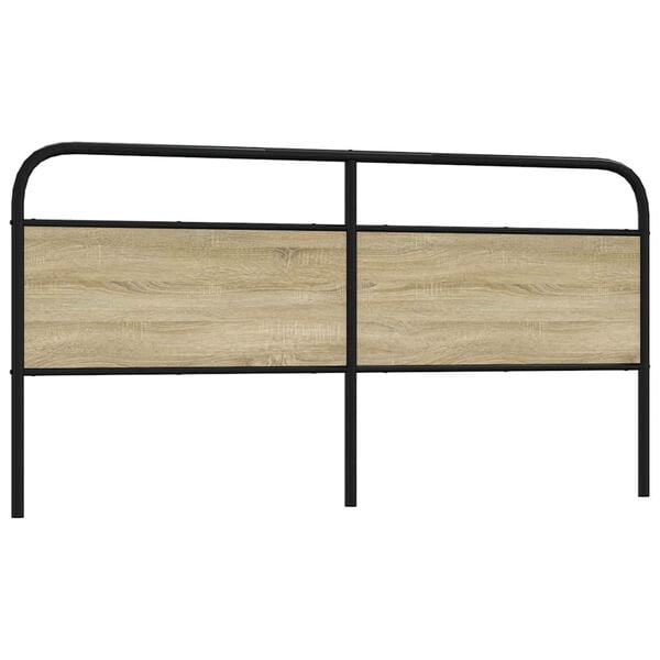 vidaXL Replace Headboard Sonoma Oak 180 cm Steel and Engineered Wood